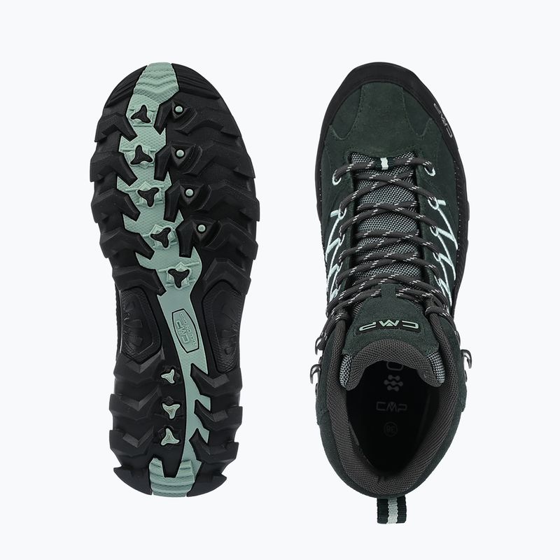 Încălțăminte de trekking pentru femei CMP Rigel Mid Wp trek green/jade 12