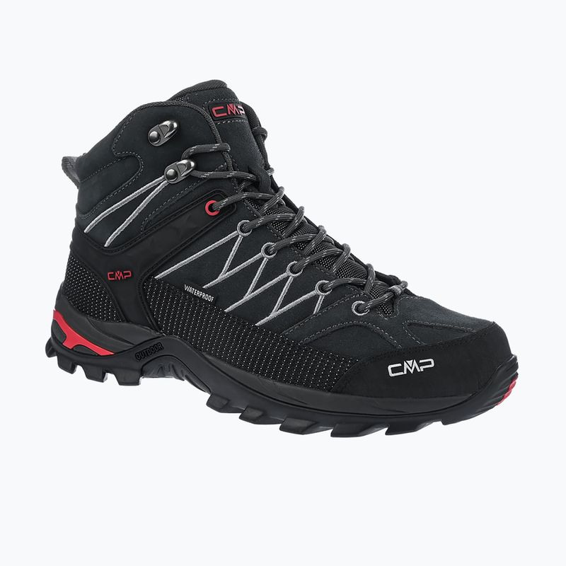 Încălțăminte de trekking pentru bărbați CMP Rigel Mid Wp titanium/Ferrari red