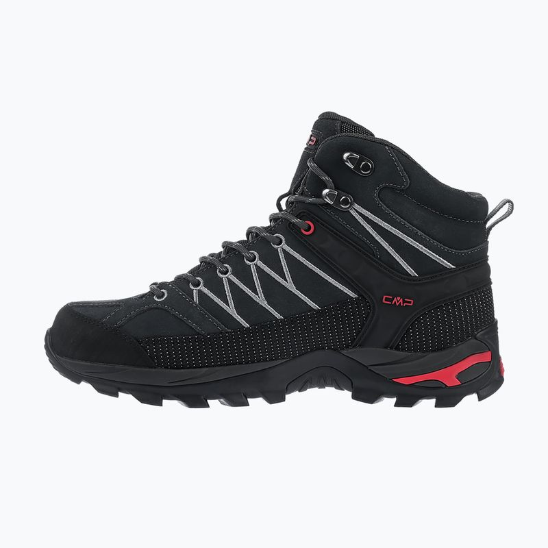 Încălțăminte de trekking pentru bărbați CMP Rigel Mid Wp titanium/Ferrari red 3