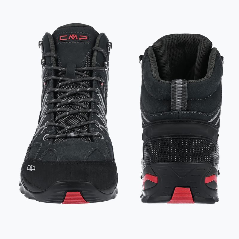 Încălțăminte de trekking pentru bărbați CMP Rigel Mid Wp titanium/Ferrari red 4