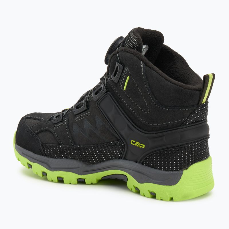 Încălțăminte de trekking pentru copii CMP Kiruna Mid Fitgo Fleece Wp piombo/acido 3