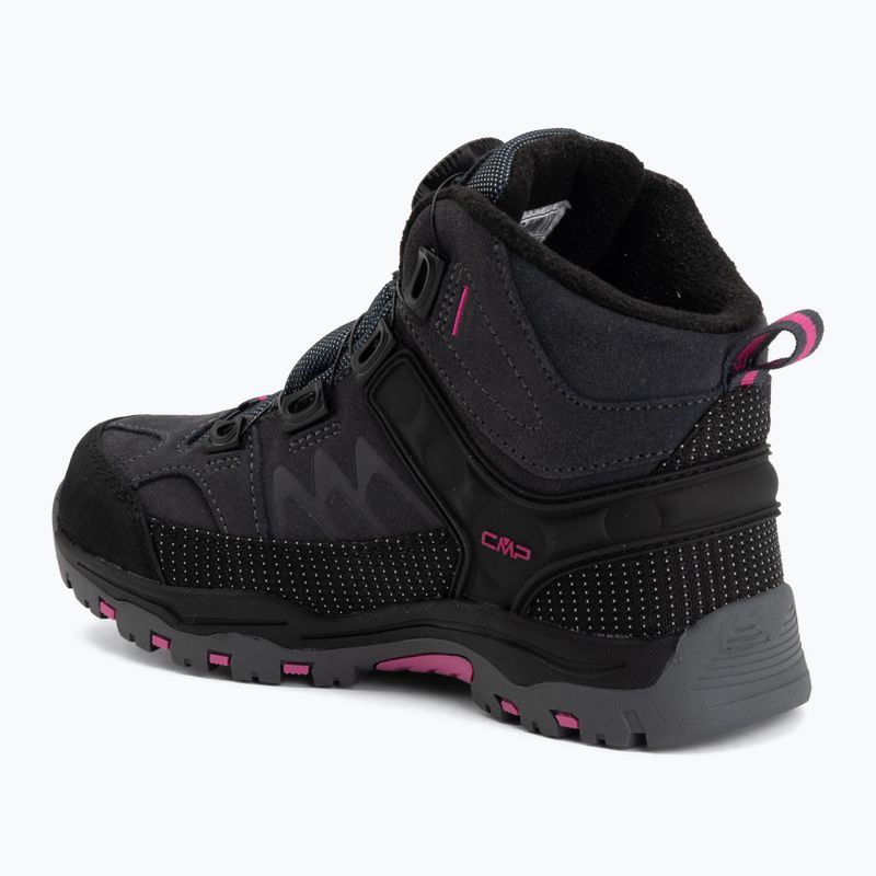 Încălțăminte de trekking pentru copii CMP Kiruna Mid Fitgo Fleece Wp antracite/festival 3
