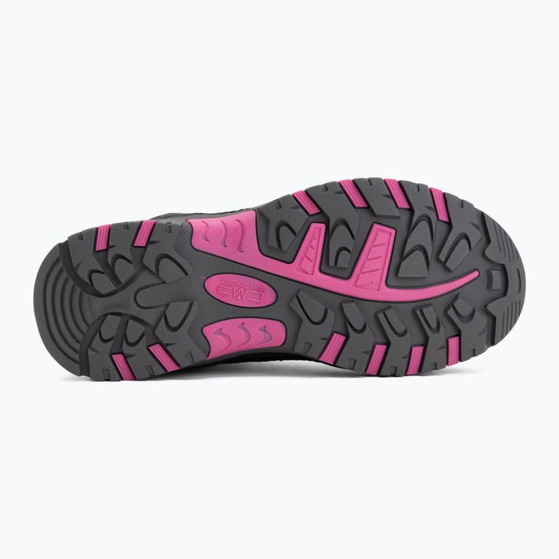 Încălțăminte de trekking pentru copii CMP Kiruna Mid Fitgo Fleece Wp antracite/festival 4