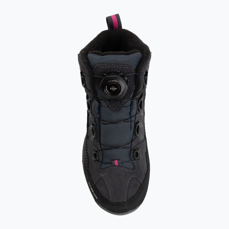 Încălțăminte de trekking pentru copii CMP Kiruna Mid Fitgo Fleece Wp antracite/festival 5