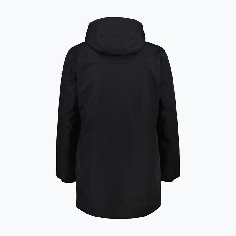 Geacă de ploaie pentru bărbați CMP 35K3737 Parka Zip Hood nero 2