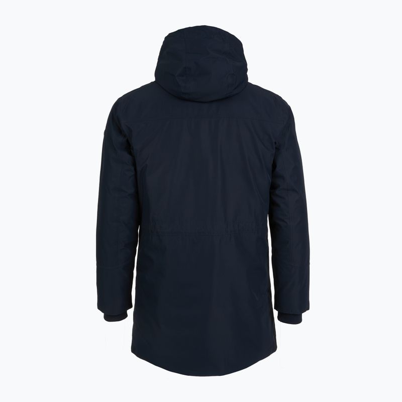 Geacă de ploaie pentru bărbați CMP 35K3737 Parka Zip Hood black/blue/winter sun 2