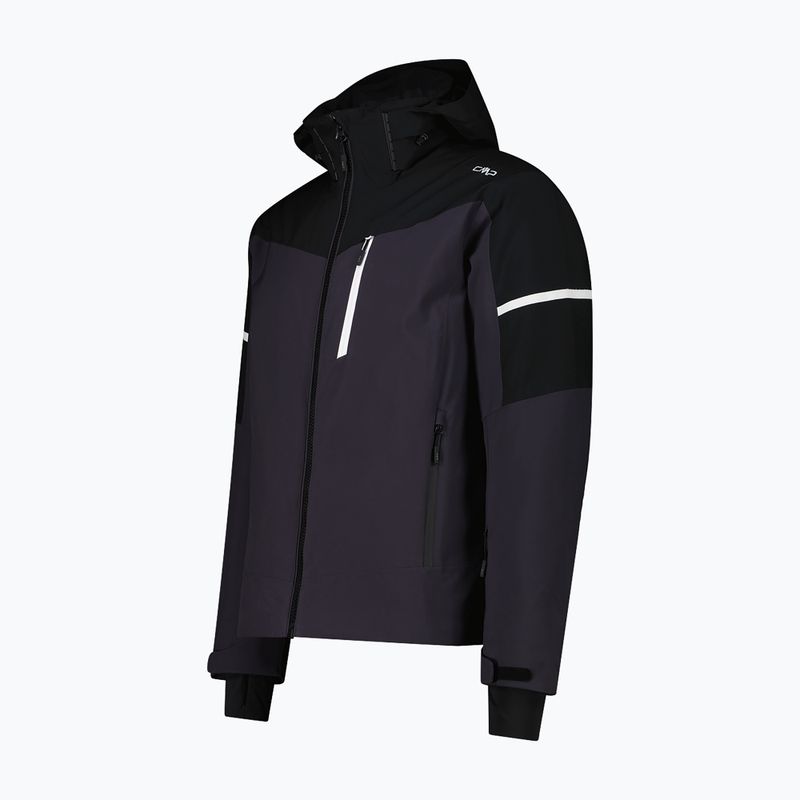 Geacă de schi pentru bărbați CMP 35W0077 Zip Hood antracite 3