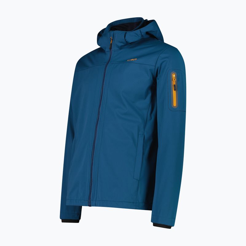 Geacă softshell pentru bărbați CMP 39A5027 Zip Hood petroleum 3