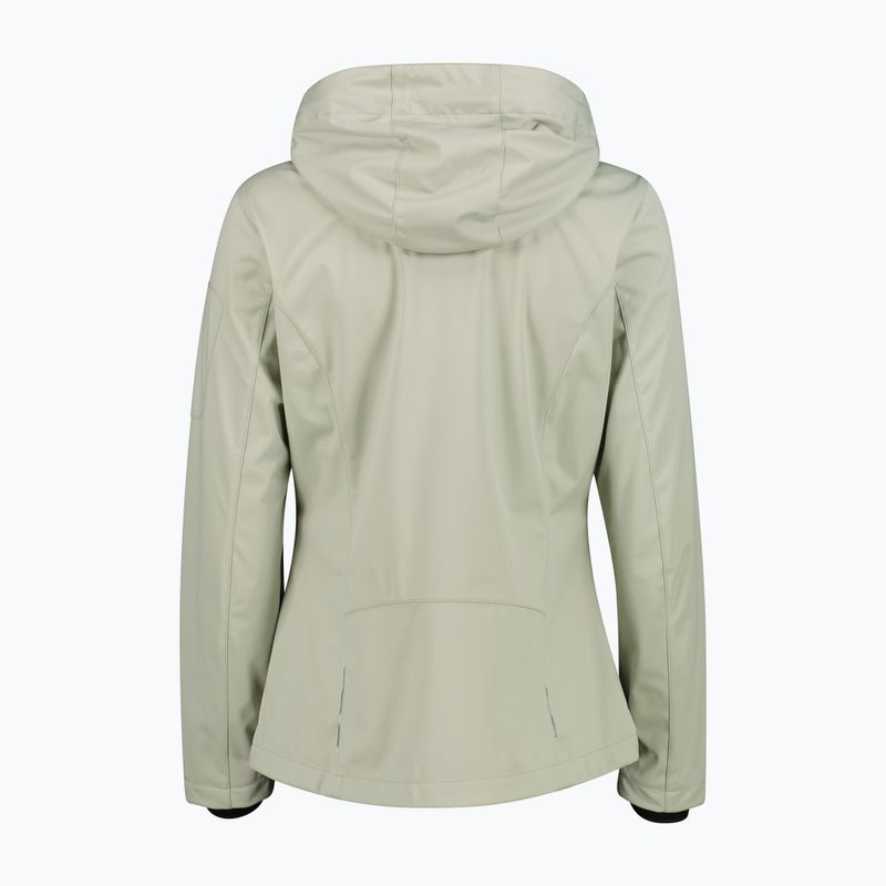 Geacă softshell pentru femei CMP 39A5016 Zip Hoodie pistachio 2