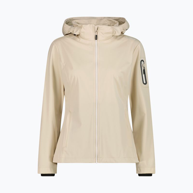 Geacă softshell pentru femei CMP 39A5016 Zip Hood cream