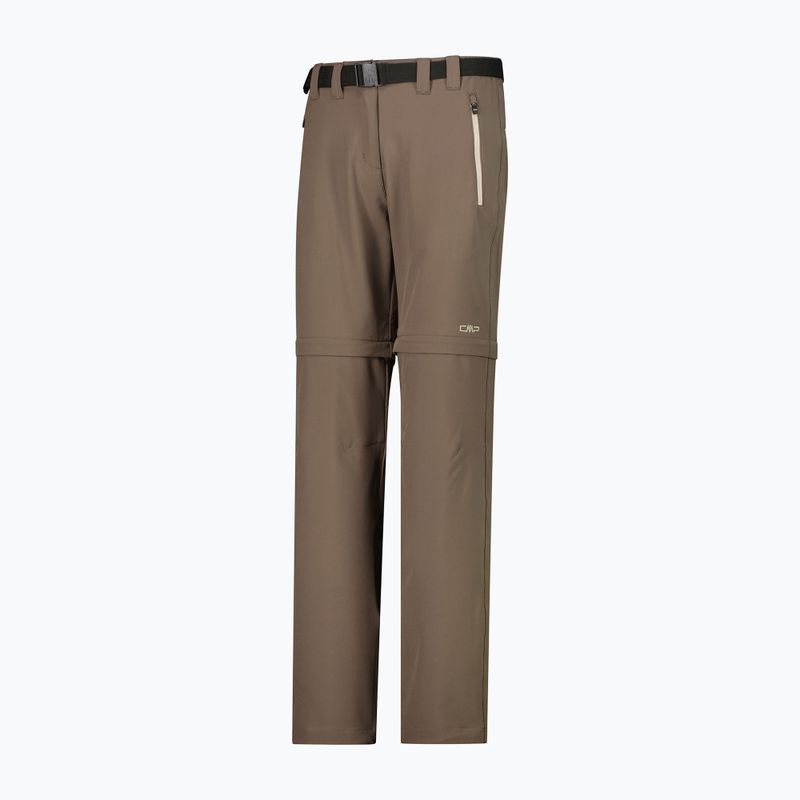 Pantaloni de trekking pentru femei CMP 3T51446 Zip Off toffee 3