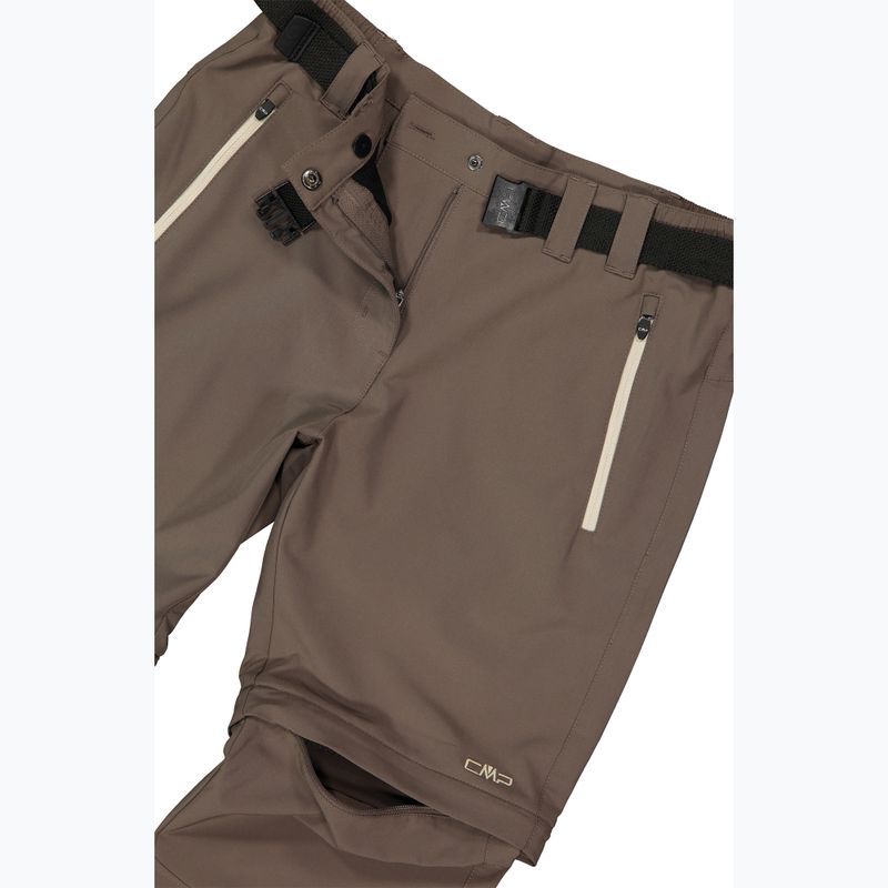 Pantaloni de trekking pentru femei CMP 3T51446 Zip Off toffee 7