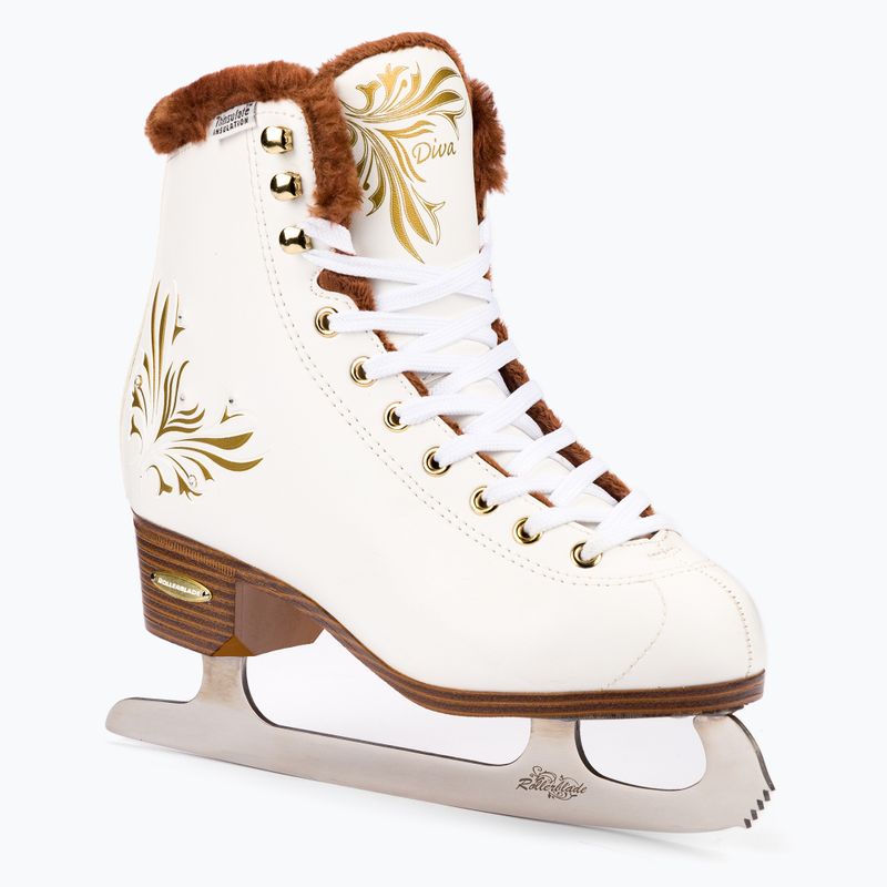 Patine de gheață pentru femei Rollerblade Diva, alb, 0P703000107