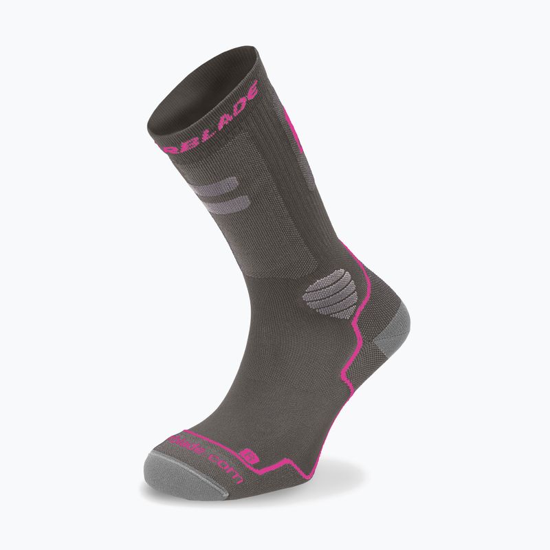 Șosete pentru femei Rollerblade High Performance W dark grey/pink