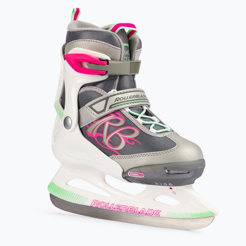 Patine de gheață pentru copii Rollerblade Comet G, alb, 0P5026008G9