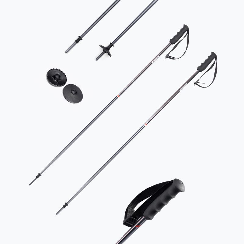 Nordica ALPINE TI 16 MM bețe de schi gri-roșu 0B080800001 6