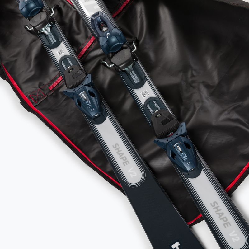 Husă de schiuri Nordica Ski Bag Lite black/red 4