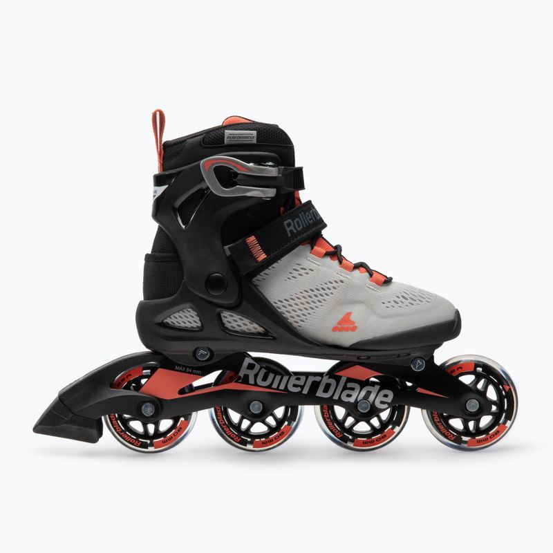 Rollerblade Macroblade 80 patine pentru femei gri-portocaliu 07100700 R50 2