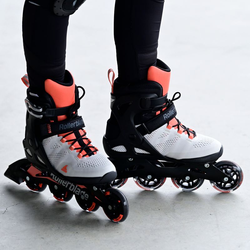 Rollerblade Macroblade 80 patine pentru femei gri-portocaliu 07100700 R50 9