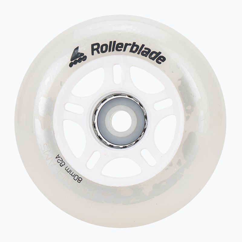 Rollerblade Moonbeams Led Wheels 80/82A 4Pcs alb 06120000 101 2