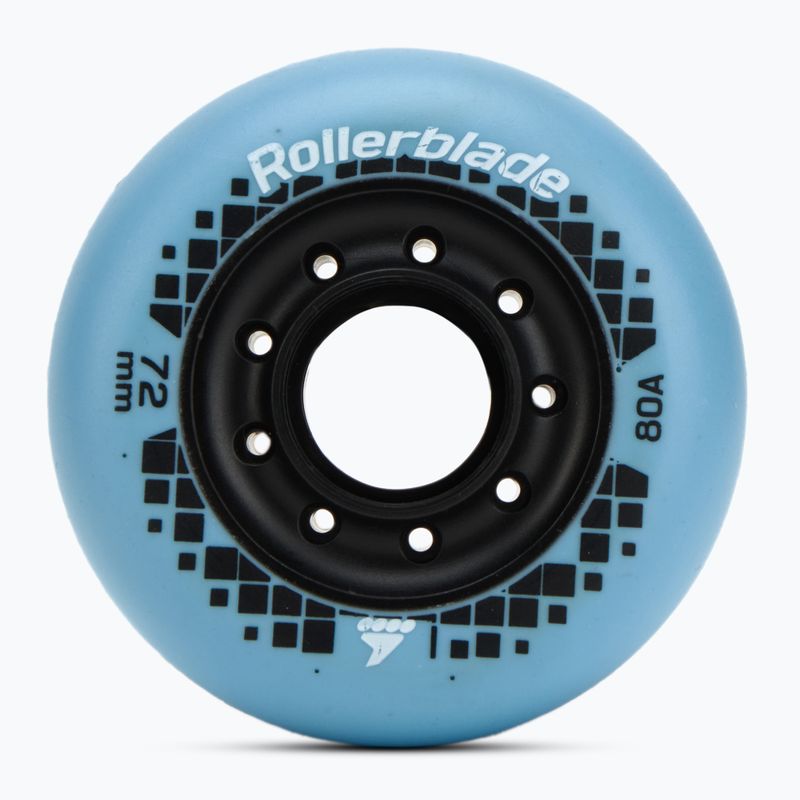 Roți pentru role Rollerblade Apex XC 72 mm/80A 4 buc. light blue