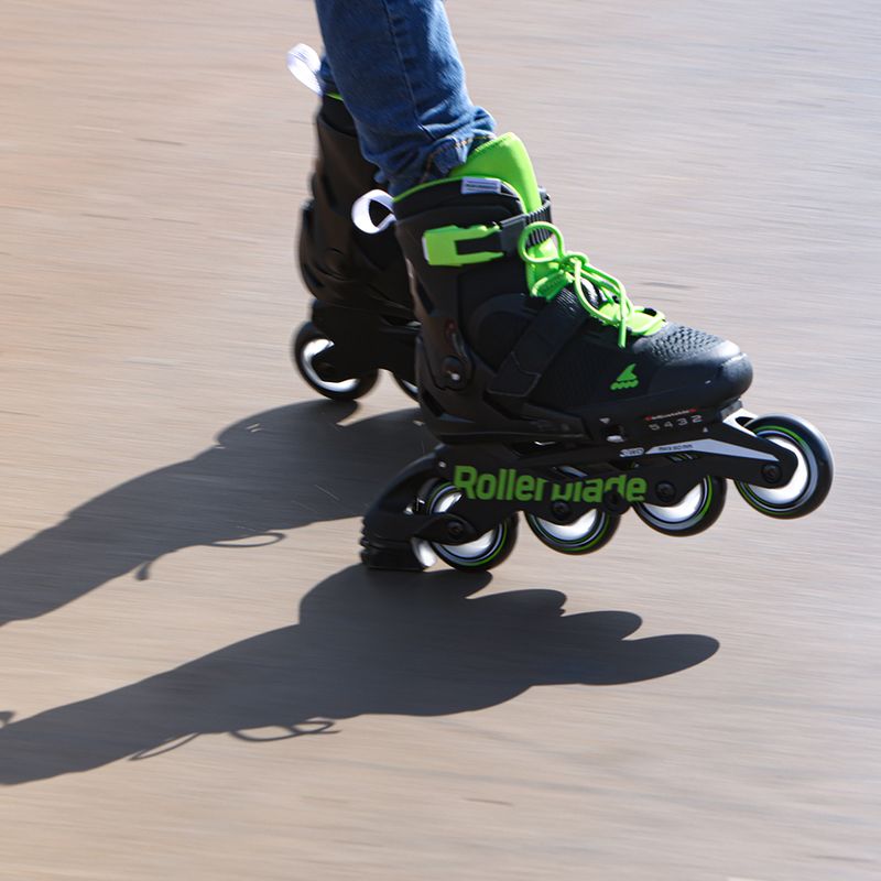 Rollerblade Microblade patine pentru copii negru/verde 07221900 T83 9