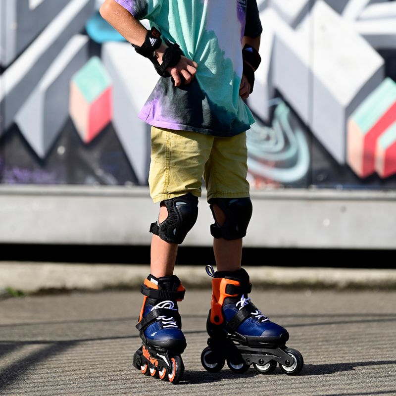 Patine pentru copii Rollerblade Microblade albastru marin și portocaliu 07221900 174 9