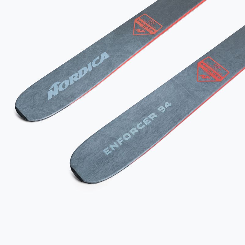 Nordica ENFORCER 94 Flat schiuri de coborâre gri-roșu 0A230800001 6