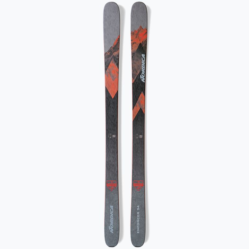 Nordica ENFORCER 94 Flat schiuri de coborâre gri-roșu 0A230800001 7