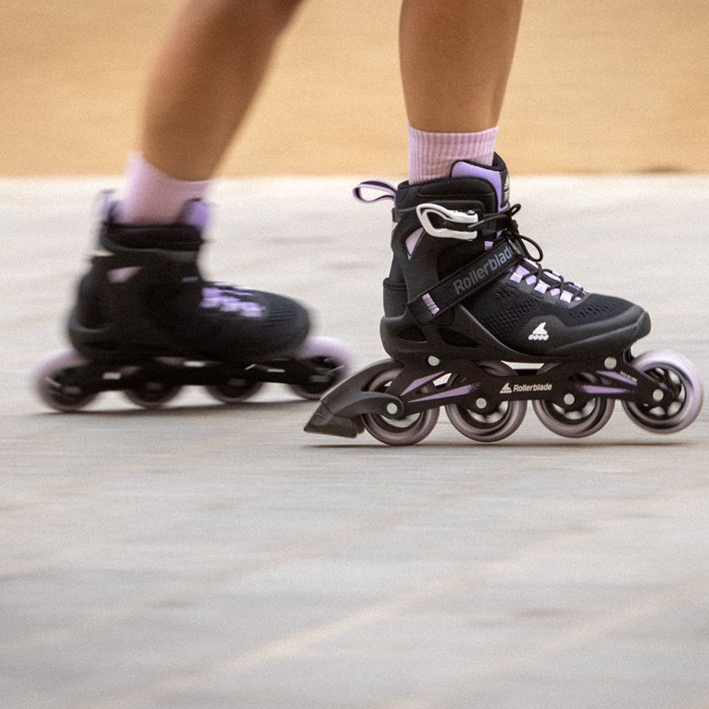 Rollerblade Macroblade 84 patine cu role pentru femei negru și violet 07370900 14