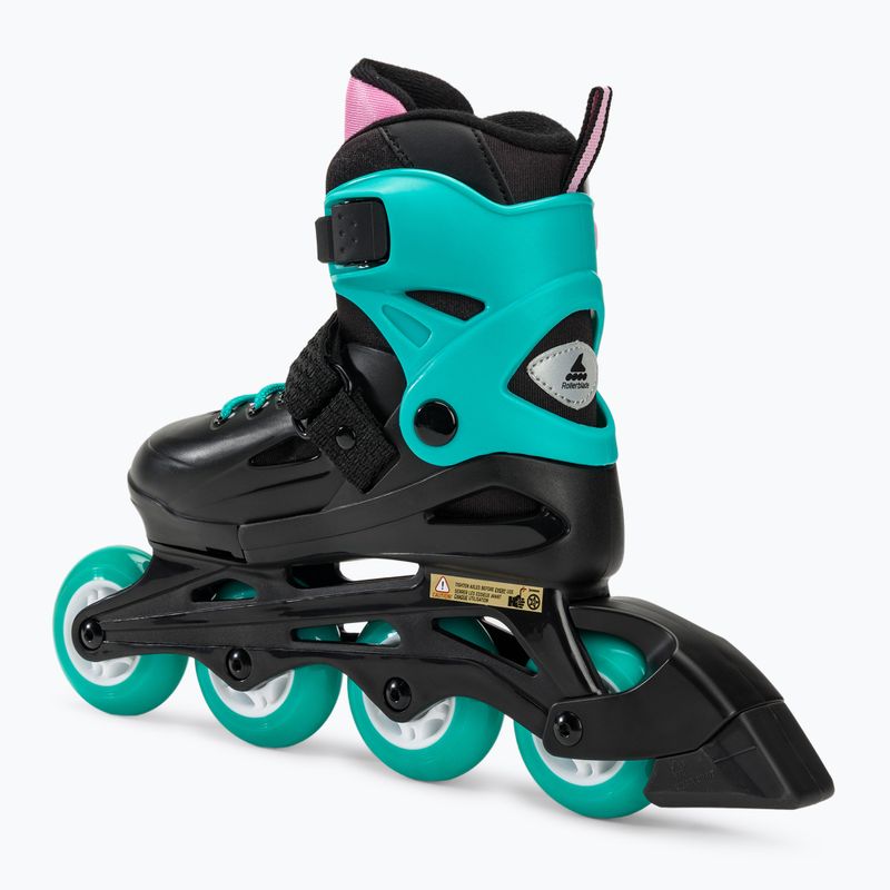 Role pentru copii Rollerblade Fury black sea/green 3