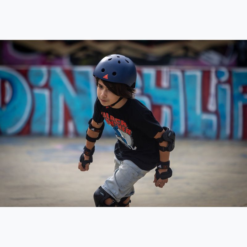 Role pentru copii cu protecții Rollerblade Fury Combo Jr black/red 9