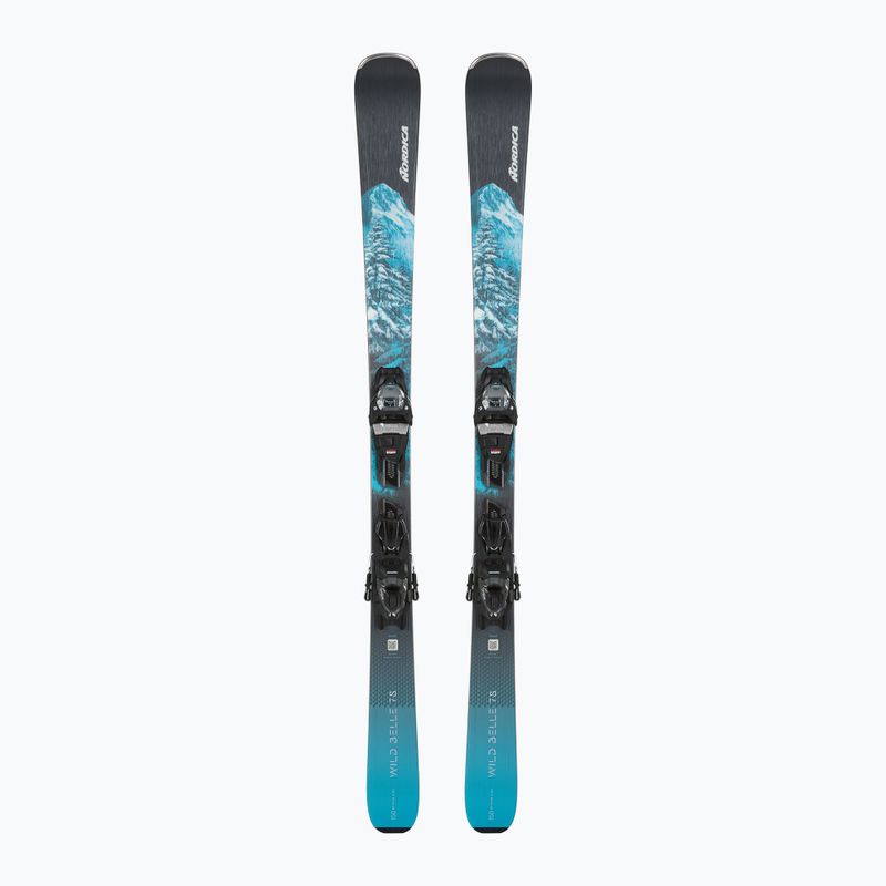 Schiuri de coborâre pentru femei Nordica Wild Belle 78 + legături TP2COMP10 FDT anthracite/aqua