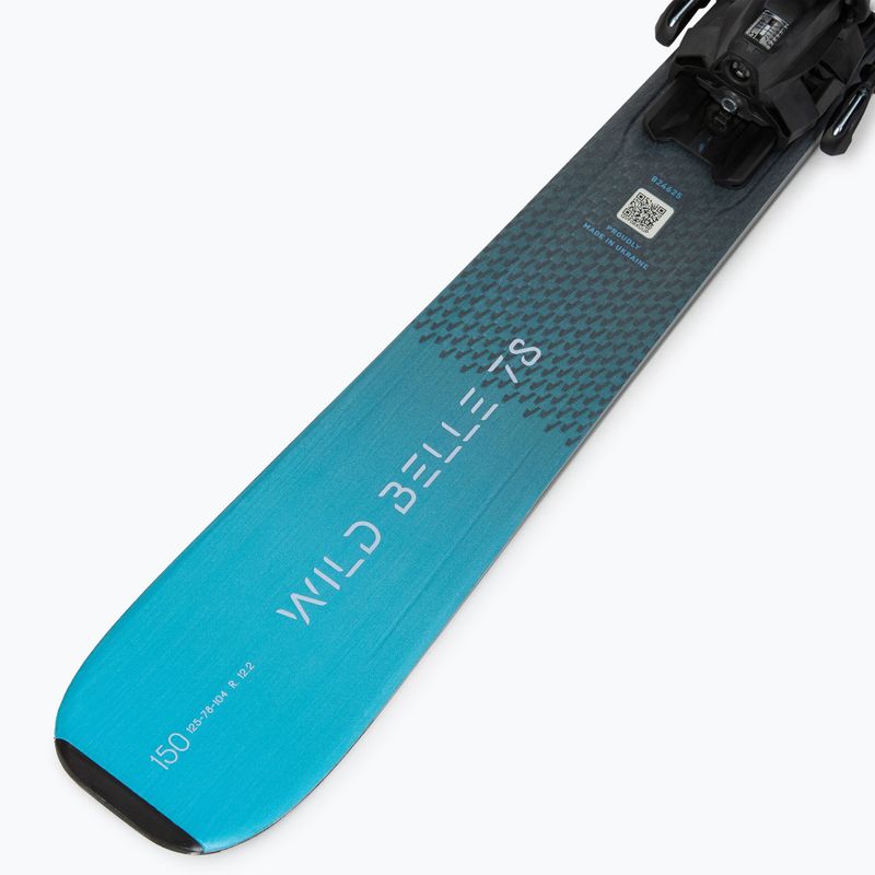 Schiuri alpine pentru femei Nordica Wild Belle 78 + legături TP2COMP10 FDT anthracite/aqua 7