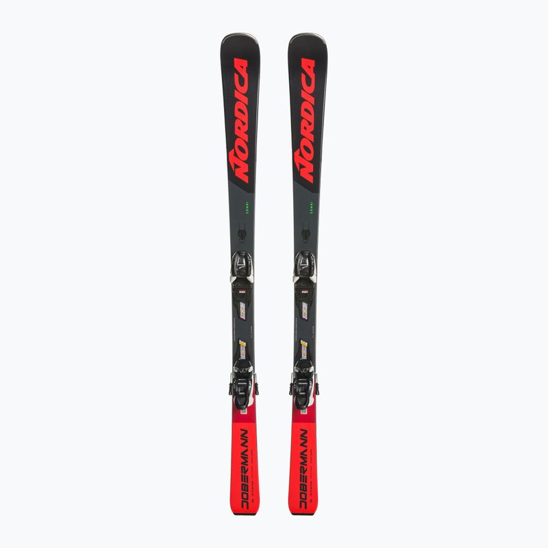 Schiuri de coborâre pentru copii Nordica Doberman Combi Pro S + J7.0 FDT black/red