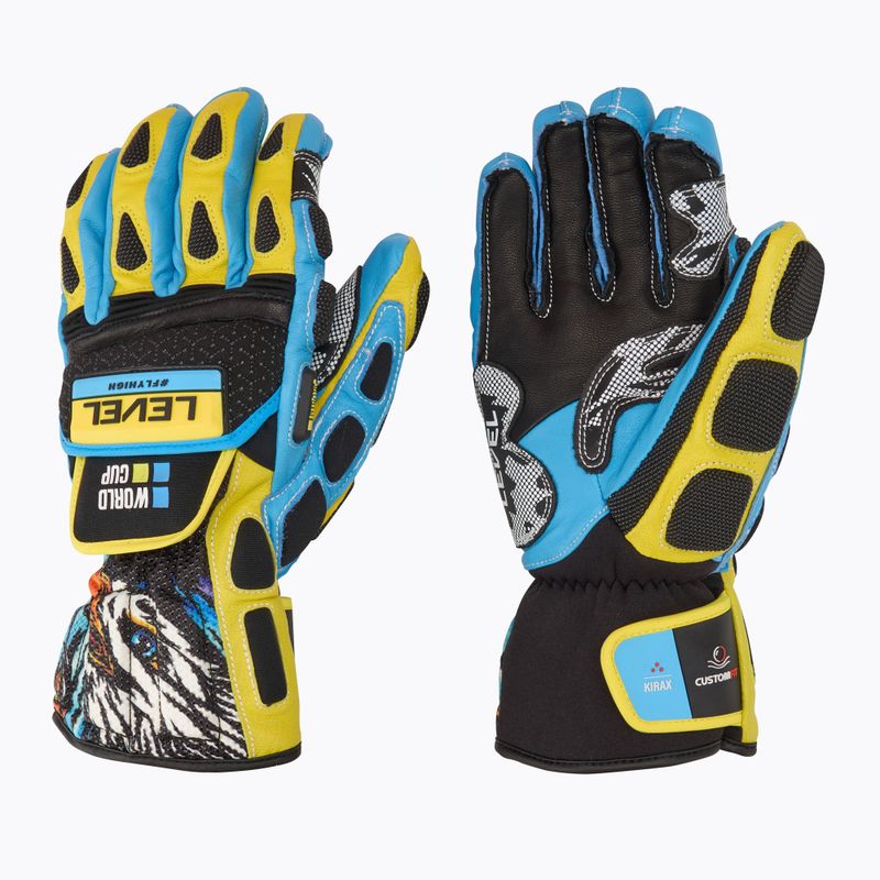 Mănuși de schi Level Worldcup CF yellow/blue