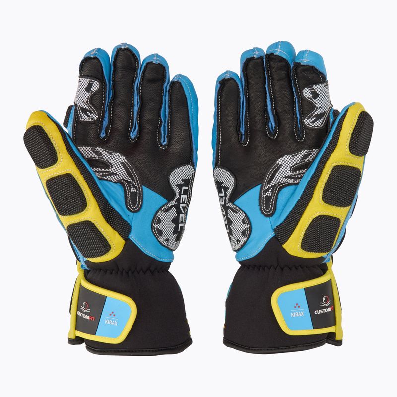 Mănuși de schi Level Worldcup CF yellow/blue 3