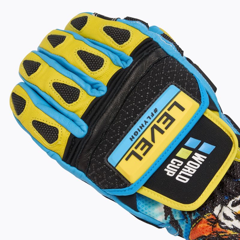 Mănuși de schi Level Worldcup CF yellow/blue 5