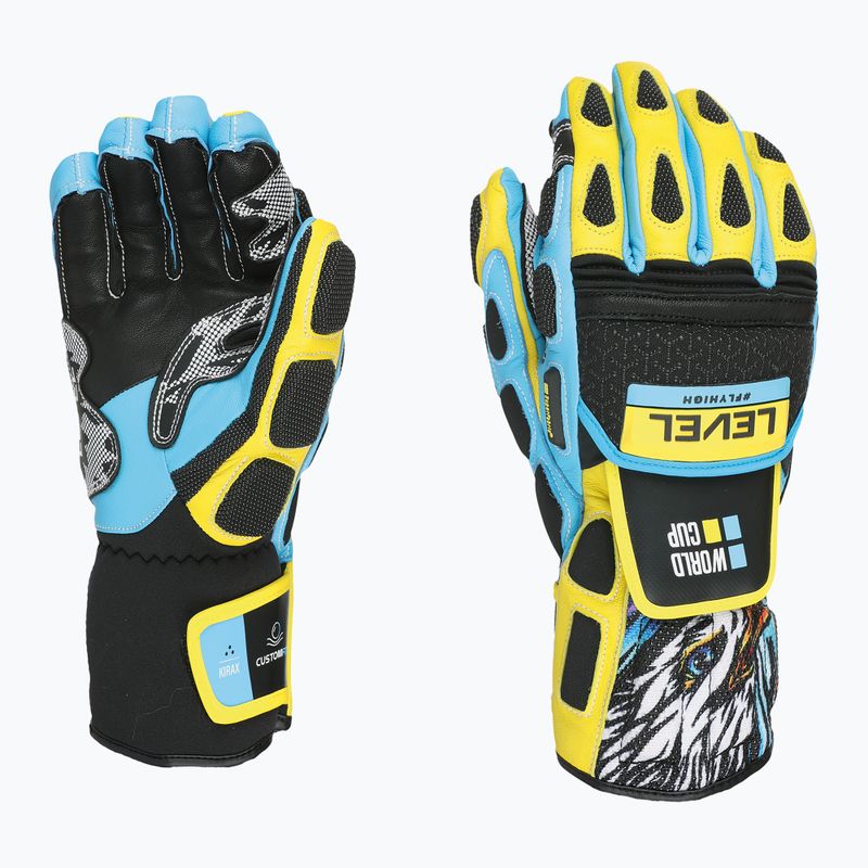 Mănuși de schi Level Worldcup CF yellow/blue 6