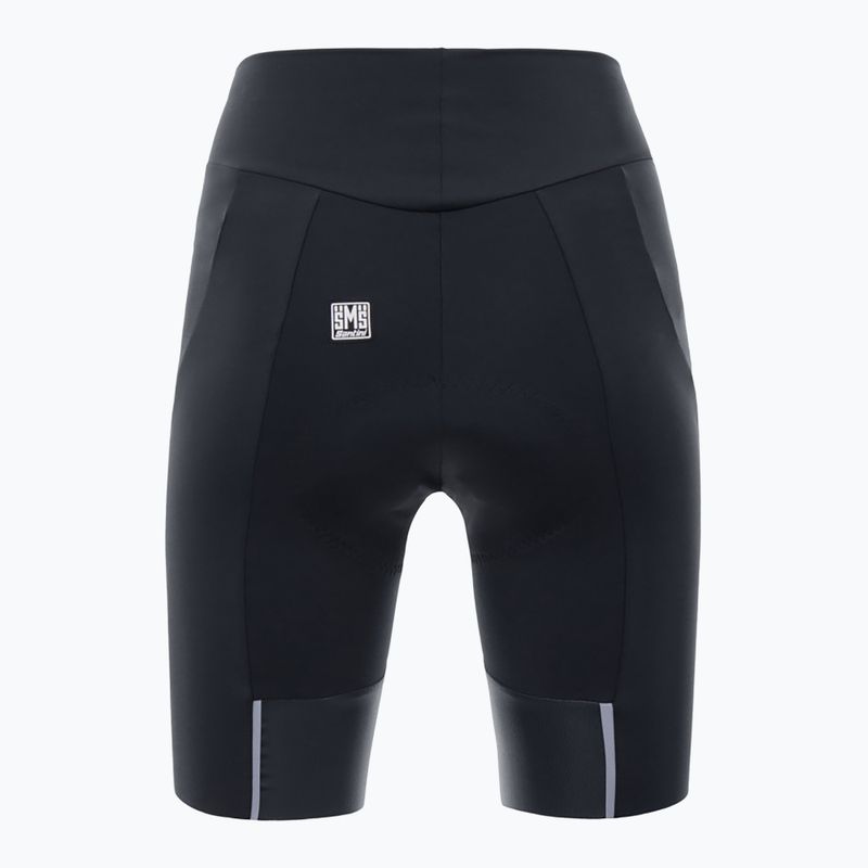 Santini Alba pantaloni scurți de ciclism pentru femei negru 1S62PROALBANES 2
