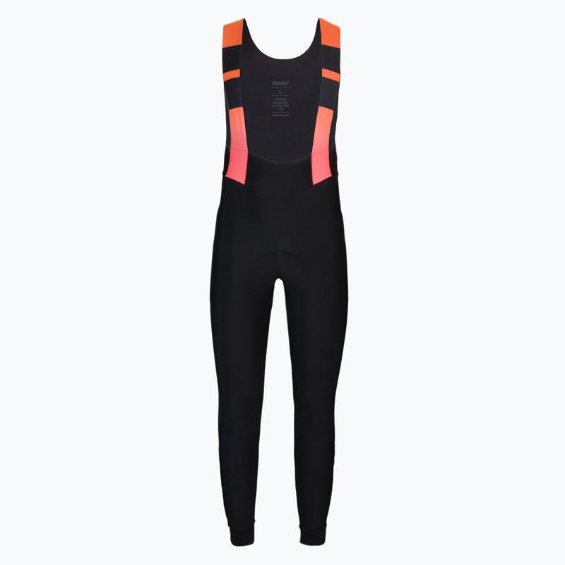 Pantaloni de ciclism pentru bărbați Santini Command Super Warm, negru, 2W1180NATCOMMNE