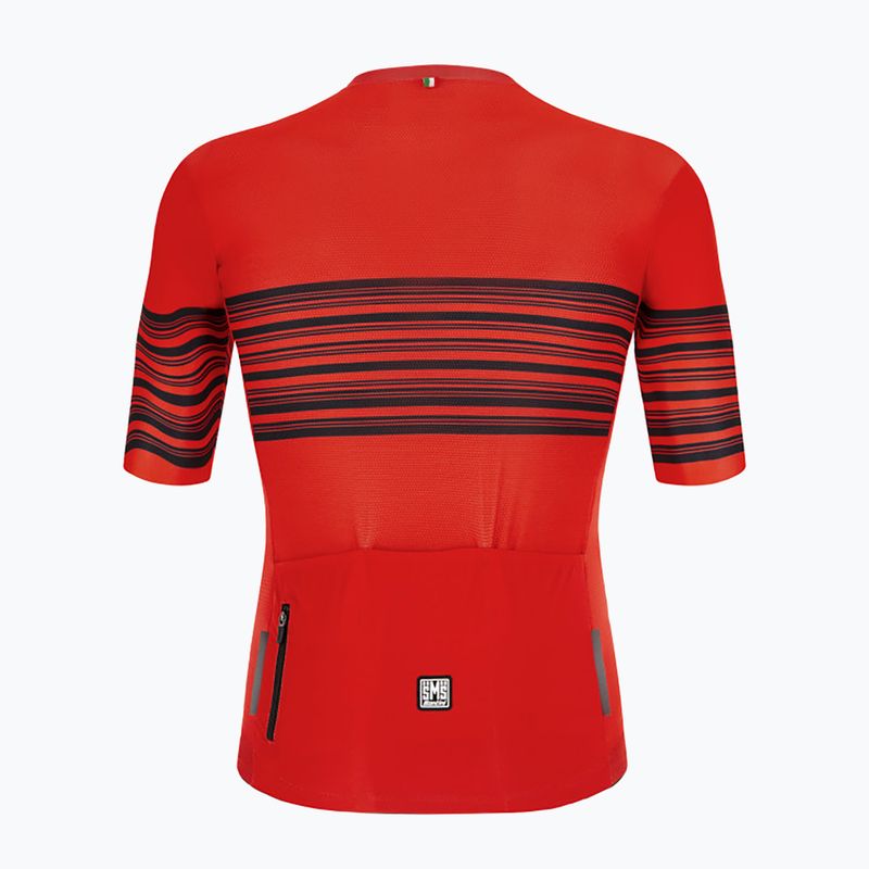 Tricou de ciclism pentru bărbați Santini Tono Profilo roșu 2S9404075TONOPROFRSS 2