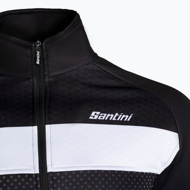 Jachetă de ciclism pentru bărbați Santini Colore Bengal negru 2W50775COLORBENGNE 3