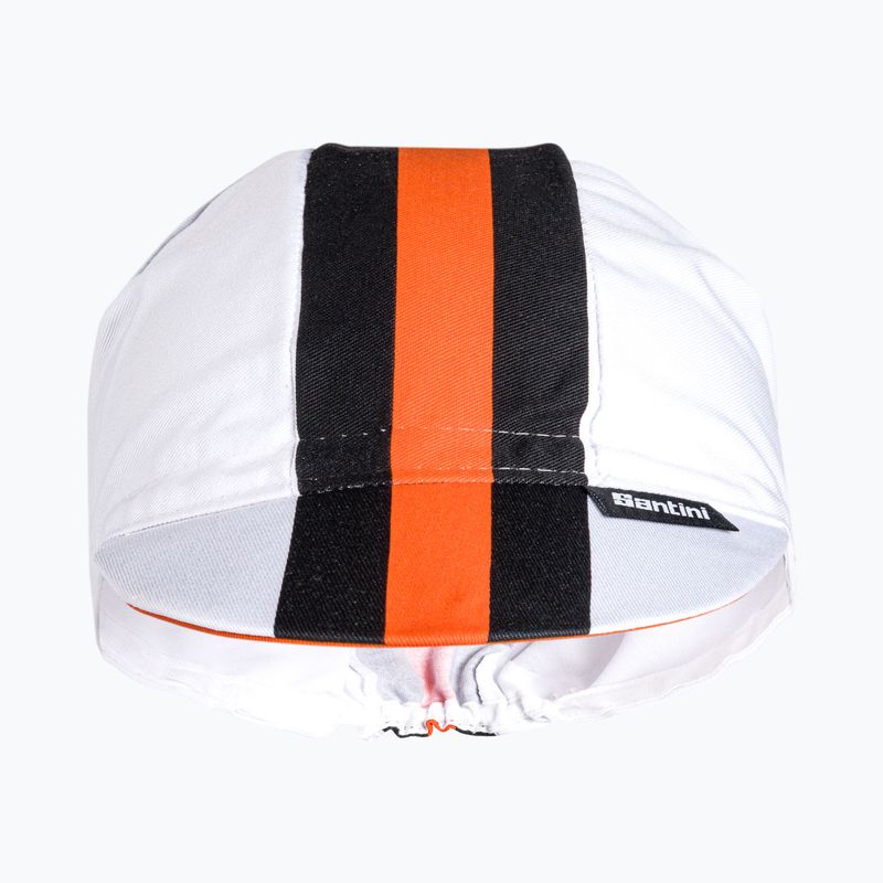 Santini Bengal șapcă de ciclism alb 2S460COTBENGBIUNI 2