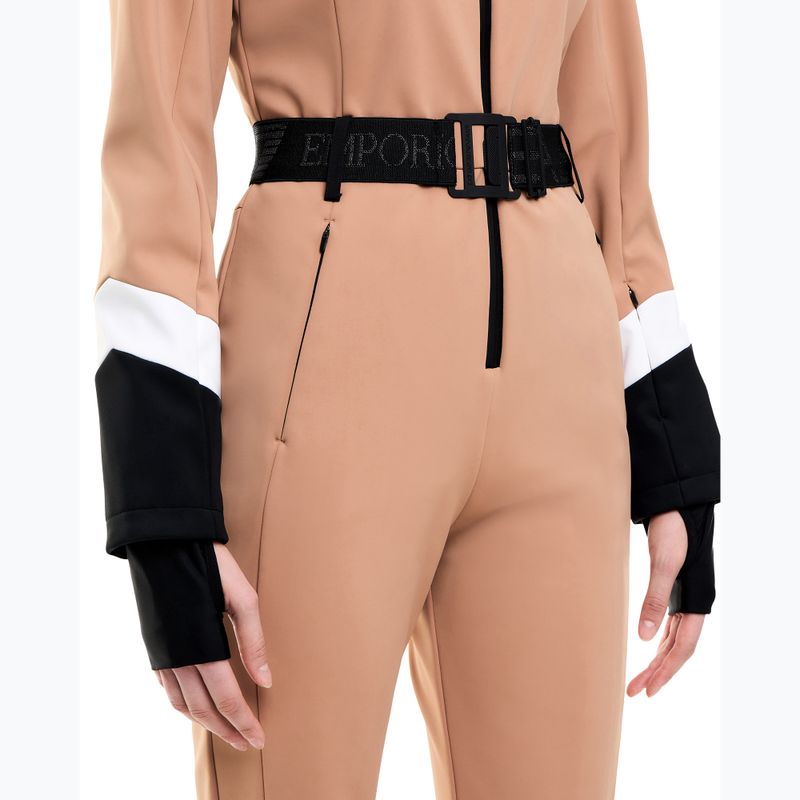 Combinezon de schi pentru femei EA7 Emporio Armani Pure Softshell Jumpsuit mocha mousse 5