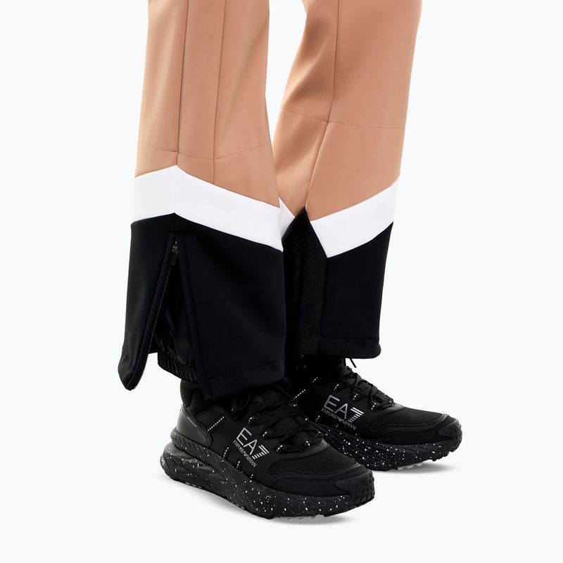 Combinezon de schi pentru femei EA7 Emporio Armani Pure Softshell Jumpsuit mocha mousse 6