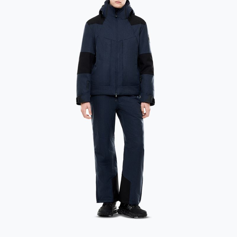 Geacă de schi pentru bărbați EA7 Emporio Armani Elitary Fashion fancy blue herringbo 2