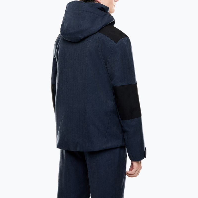 Geacă de schi pentru bărbați EA7 Emporio Armani Elitary Fashion fancy blue herringbo 3
