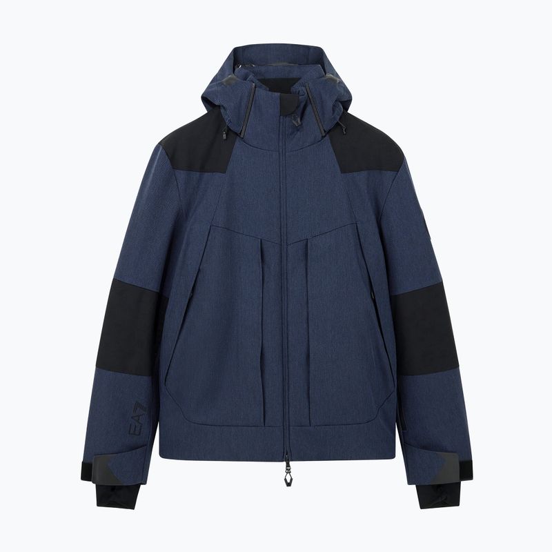 Geacă de schi pentru bărbați EA7 Emporio Armani Elitary Fashion fancy blue herringbo 5