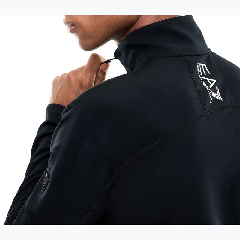 Bluză pentru bărbați de schi EA7 Emporio Armani Pure Powerstretch T-Top Half Zip black 5